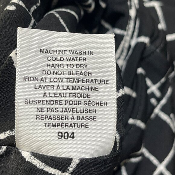 Sympli Stretch Pant Black White Grid Size 4 Pull-on Yoga Pant Fit - Picture 5 of 7